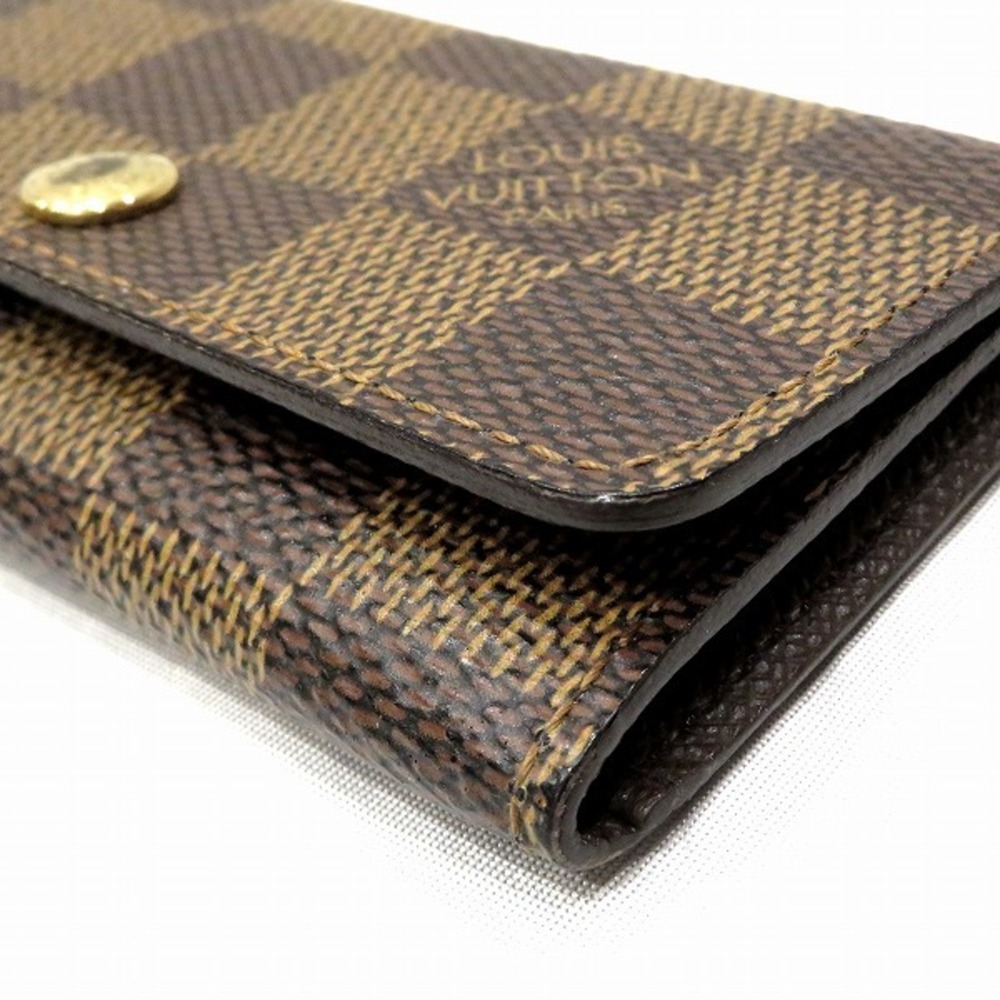 Louis Vuitton Damier Multicle 4 N62631 Row Brand Accessory Key Case Unisex - Picture 7 of 9